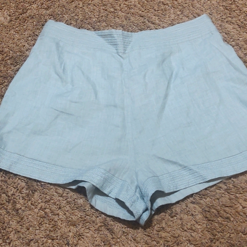 Solid and Striped women's linen shorts, cloud blue Sz large, NWT